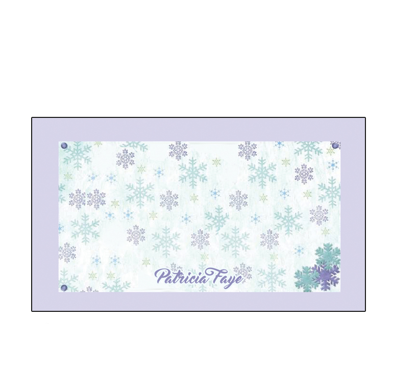 T_Purple & Teal Snowflakes